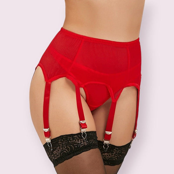 Porte-jarretelle rouge XXL