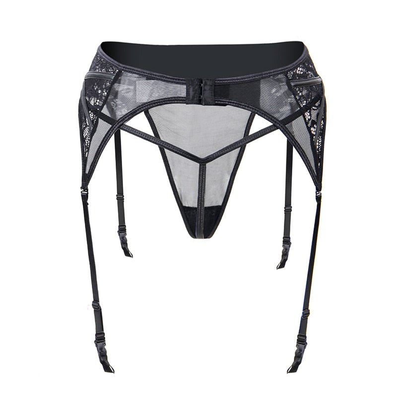 Magnaelle - Porte-jarretelle avec culotte noire