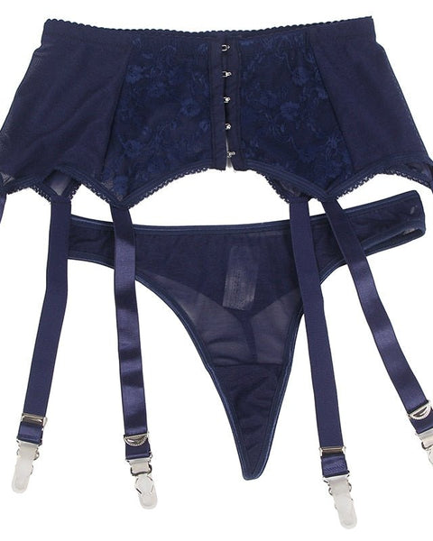 Elysandra - Porte-jarretelle bleu marine