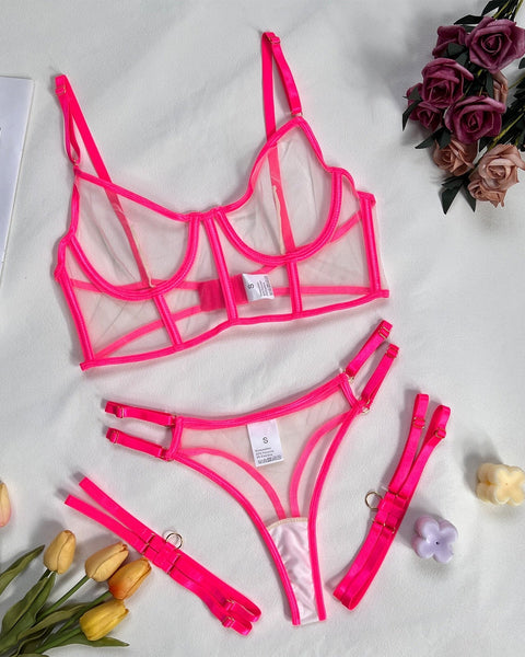 produit Ensemble jarretière lingerie avec string